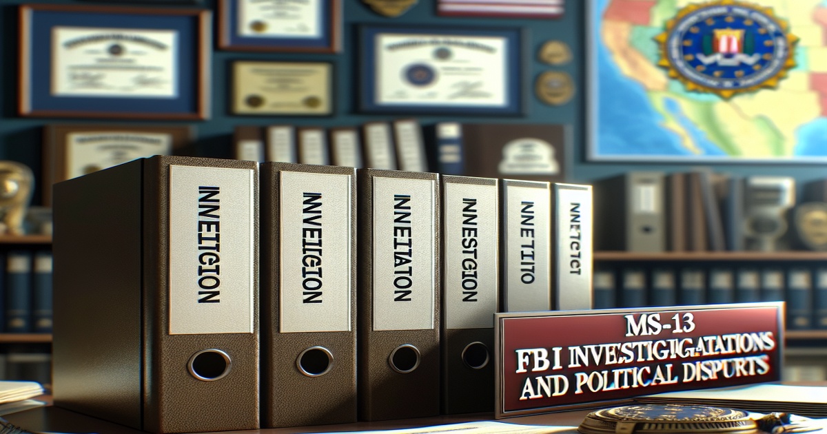 Main image to the post MS-13 Ties, FBI Investigations, and Political Disputes