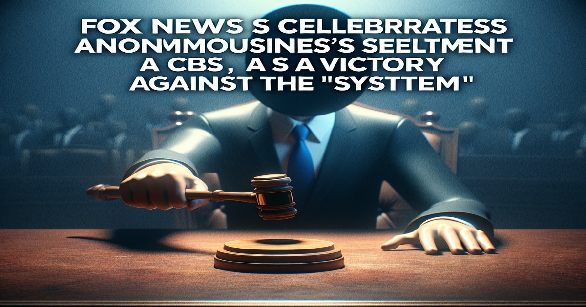 Main image to the post Fox News Celebrates Trump's CBS Settlement as a Victory Against the "System