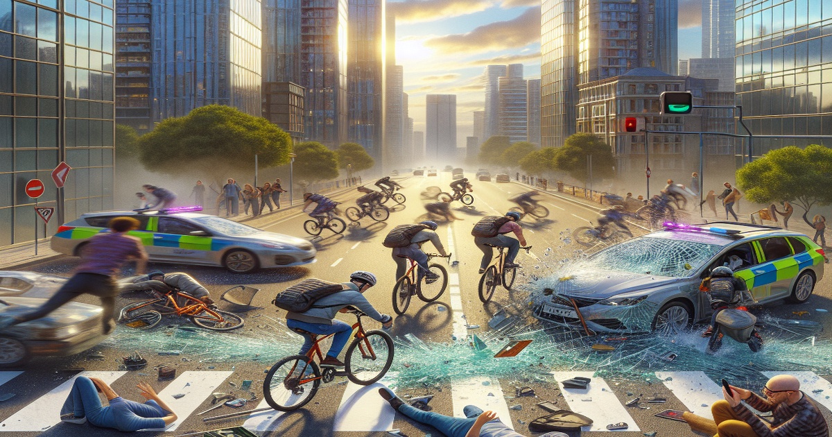 Main image to the post Record High Devastation from Distracted Bicyclists in Early 2024