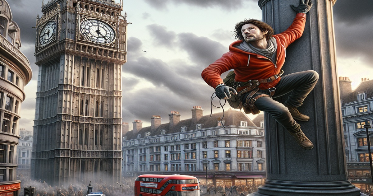 Main image to the post Man Arrested After Scaling Big Ben Tower in London Protest
