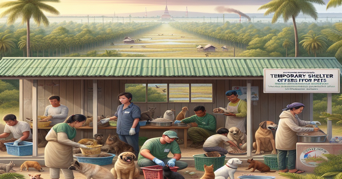 Main image to the post Temporary Shelter Offers Lifeline for Pets Amidst Thai-Cambodian Clashes