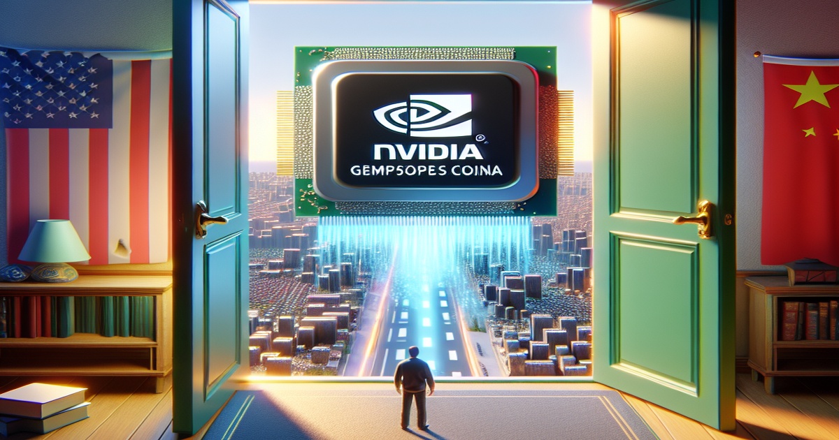 Main image to the post U.S. Eases AI Chip Restrictions, Opening Door for Nvidia Sales to China