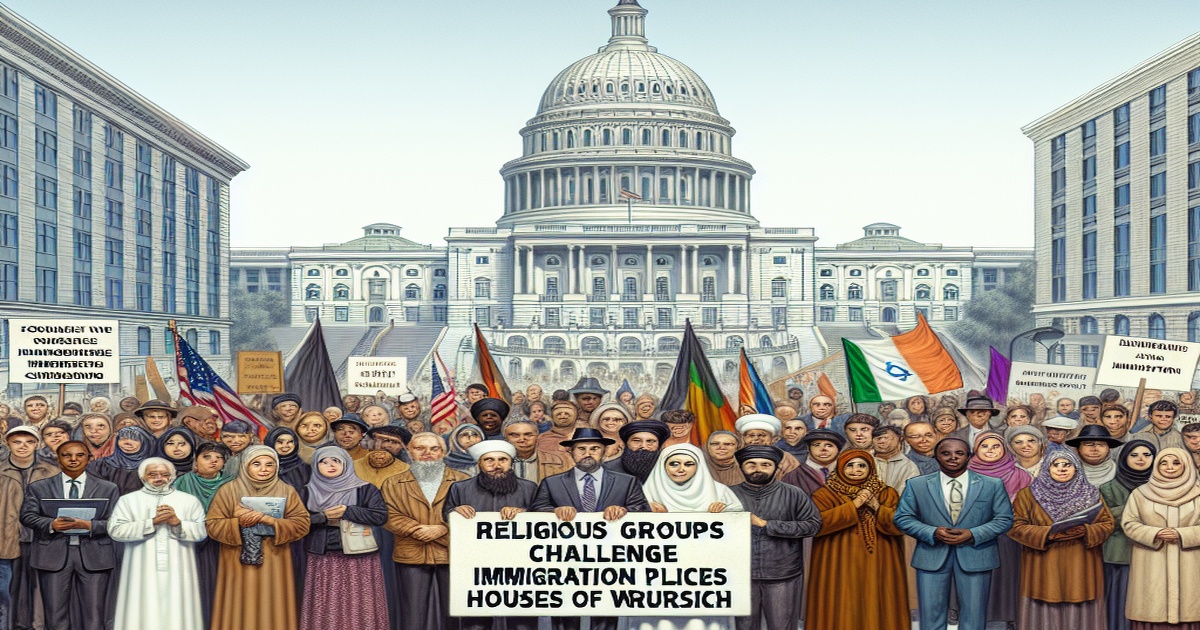 Main image to the post Religious Groups Challenge Trump Administration's ICE Actions in Houses of Worship