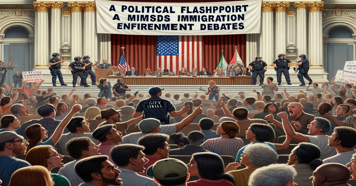 Main image to the post A Political Flashpoint Amidst Immigration Enforcement Debates