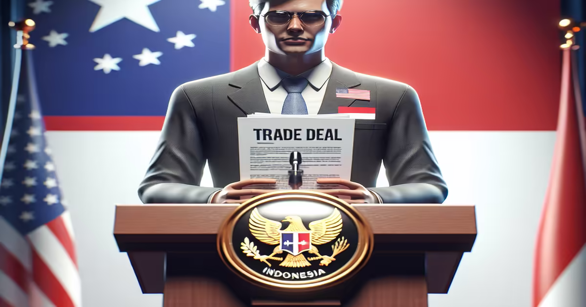 Trump Announces Indonesia Tariff, Claims Favorable Trade Deal