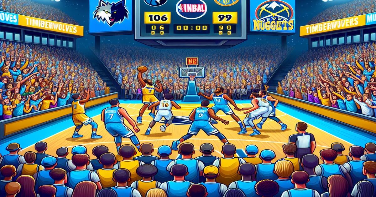 Main image to the post Timberwolves Roar Past Nuggets in Game 1, Edwards Explodes for 43 Points