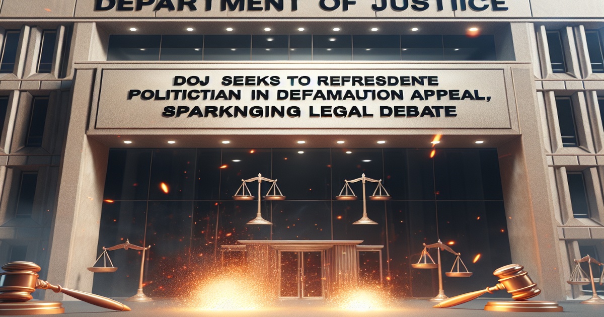 Main image to the post DOJ Seeks to Represent Trump in Defamation Appeal, Sparking Legal Debate