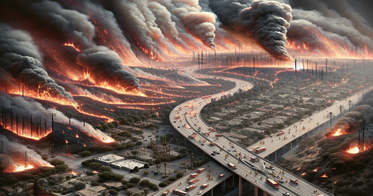Main image to the post LA Wildfires Expose Infrastructure Challenges and Unprecedented Fire Behavior