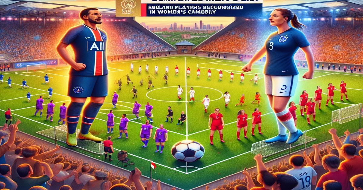 Main image to the post PSG Dominates Men's List, England Players Recognized in Women's Category