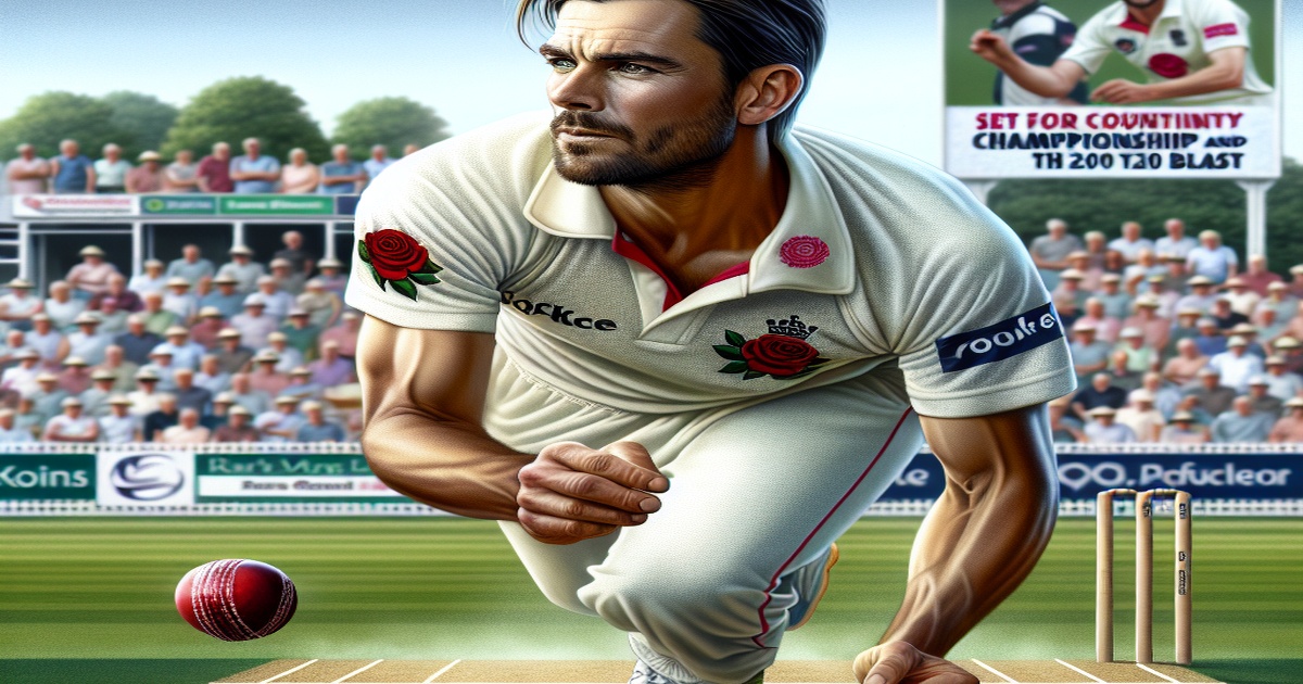 James Anderson Extends Career with Lancashire, Set for County Championship and T20 Blast