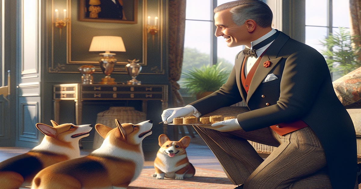 Main image to the post Former Royal Butler Reflects on Winning Over Queen Elizabeth II's Corgis