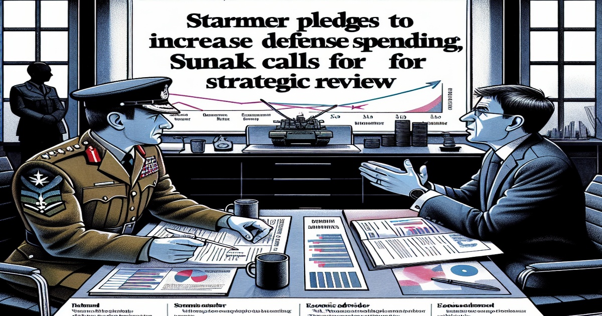 Main image to the post Starmer Pledges to Increase Defense Spending, Sunak Calls for Strategic Review