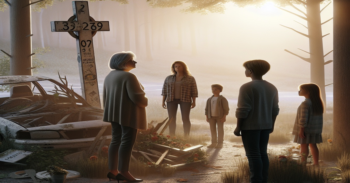 Mother Returns to Accident Site with Children, 19 Years After Tragedy