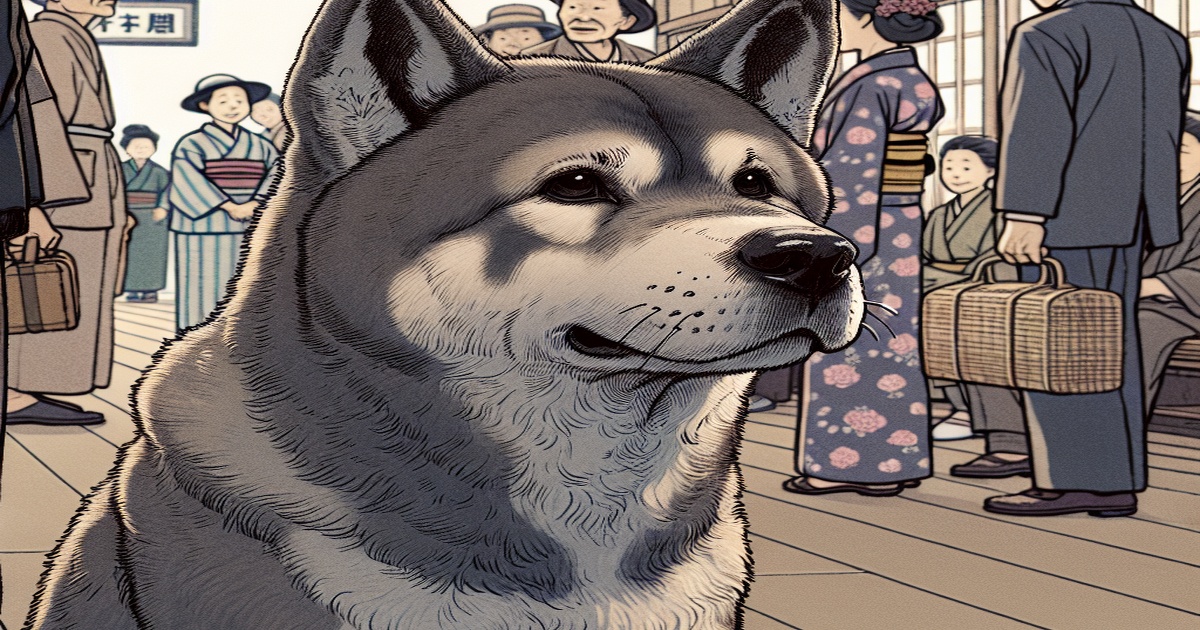 Rare Photo Emerges, Offering a Glimpse into the Final Years of the Beloved Japanese Akita Inu