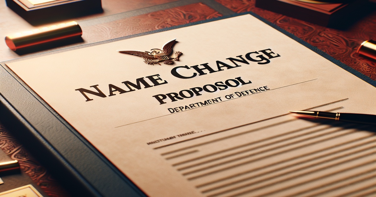 Trump Proposes Name Change for Department of Defense