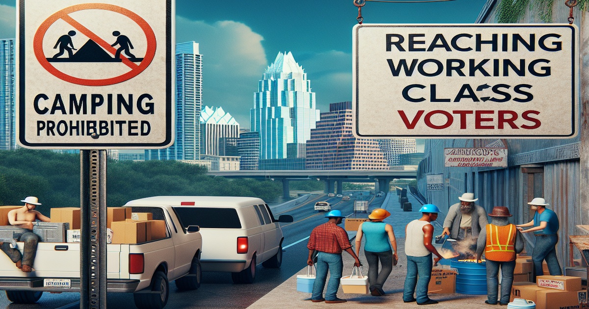 Main image to the post From Austin Camping Ban to Reaching Working-Class Voters