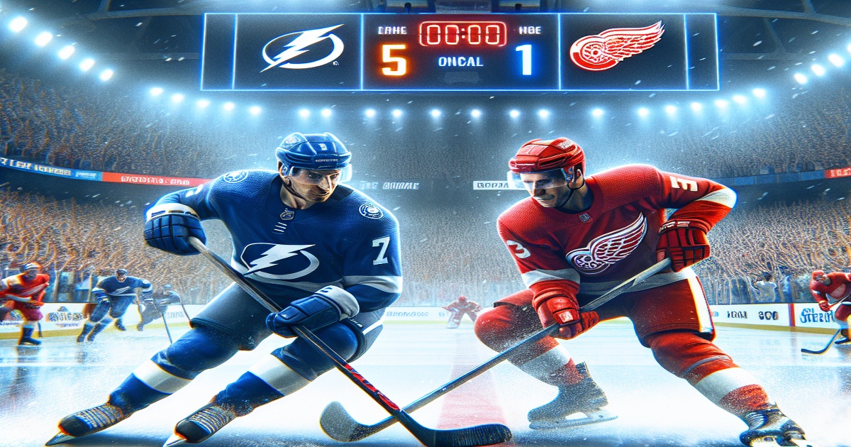 Main image to the post Kucherov, Guentzel Lead Lightning to 5-1 Victory Over Red Wings
