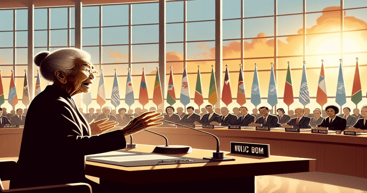 Atomic Bomb Survivor Calls for Nuclear Weapons Abolition at U.N. Conference