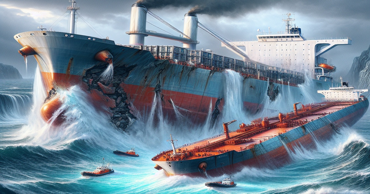 Main image to the post Captain Arrested After Cargo Ship Collides with U.S. Jet Fuel Tanker Off UK Coast