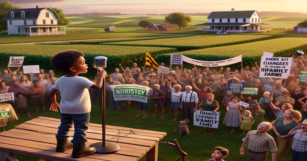 Main image to the post Five-Year-Old Boy Leads Protest Against Inheritance Tax Changes Threatening Family Farm