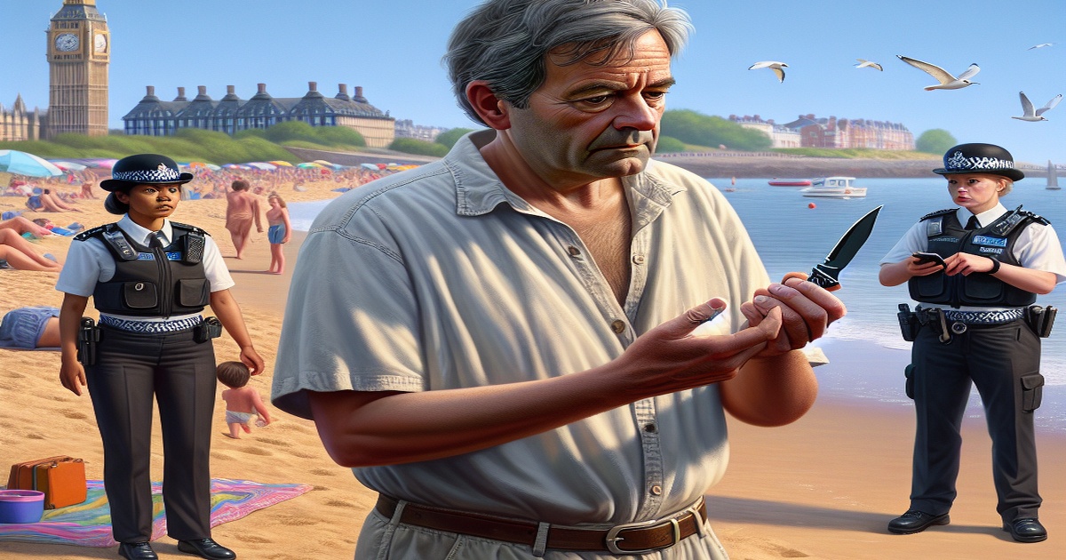 Main image to the post American Tourist Arrested for Openly Carrying Knife on British Beach