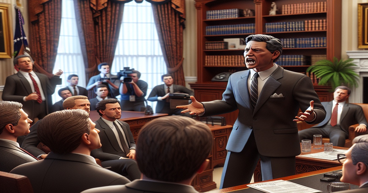 Main image to the post Stephen Miller's Heated Exchange with Media in the Oval Office