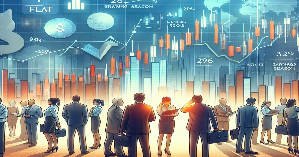 Main image to the post Indian Stock Markets Open Flat Amid Cautious Sentiment and Earnings Season