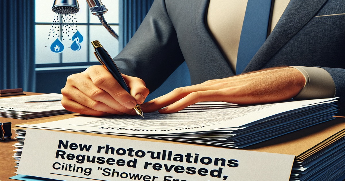 Main image to the post Trump Reverses Biden-Era Water Regulations, Citing "Shower Freedom