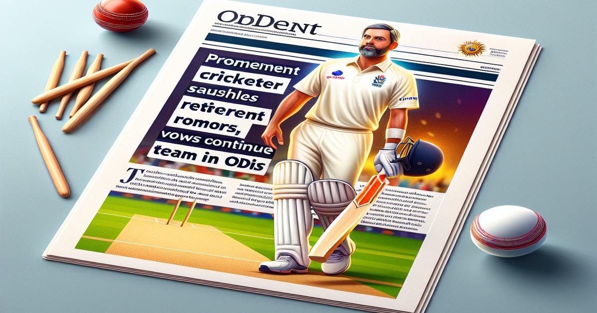 Rohit Sharma Quashes Retirement Rumors, Vows to Continue Leading India in ODIs