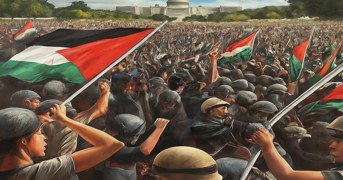 Main image to the post Massive Pro-Palestine Protest in DC Amid Ongoing Conflict and Violence in Gaza