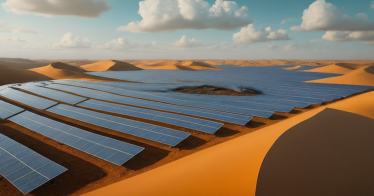 Main image to the post Solar Power Blooms in China's Kubuqi Desert, Transforming Land and Lives