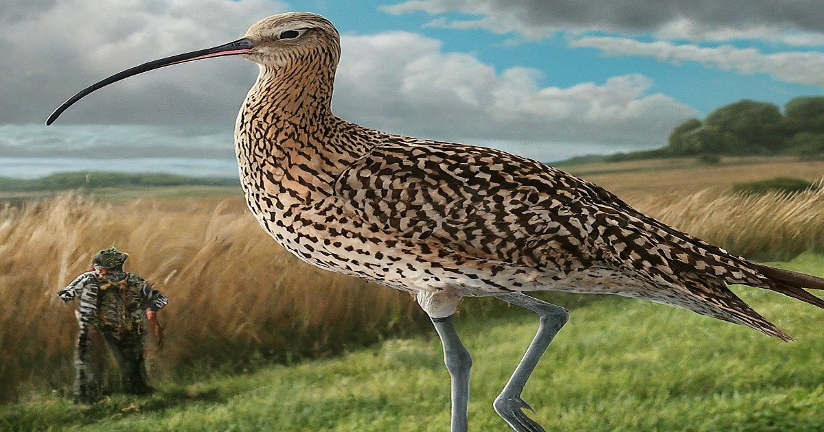 Man Raises Awareness for Curlew Conservation by Walking 53 Miles in Giant Bird Costume
