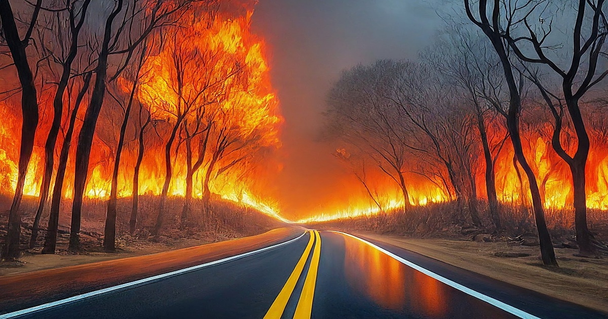 New Jersey Wildfire Forces Evacuations and Highway Closure