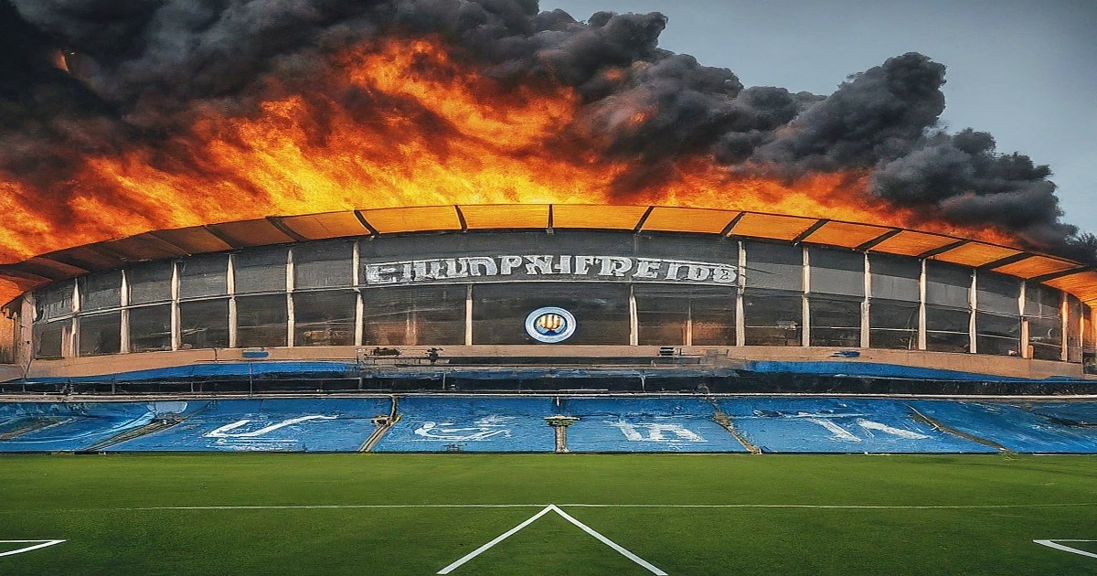 Main image to the post Fire Breaks Out Outside Manchester City's Stadium Before Champions League Match