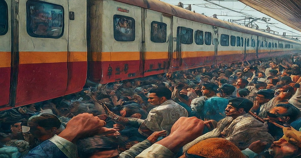 Main image to the post Near-Stampede at New Delhi Railway Station as Major Trains Delayed