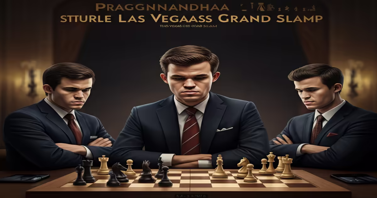Main image to the post Praggnanandhaa Stuns Carlsen at Las Vegas Chess Grand Slam