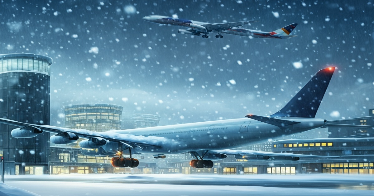 Main image to the post Snowfall Disrupts Air Travel in UK and Germany, Leading to Airport Closures and Flight Cancellations