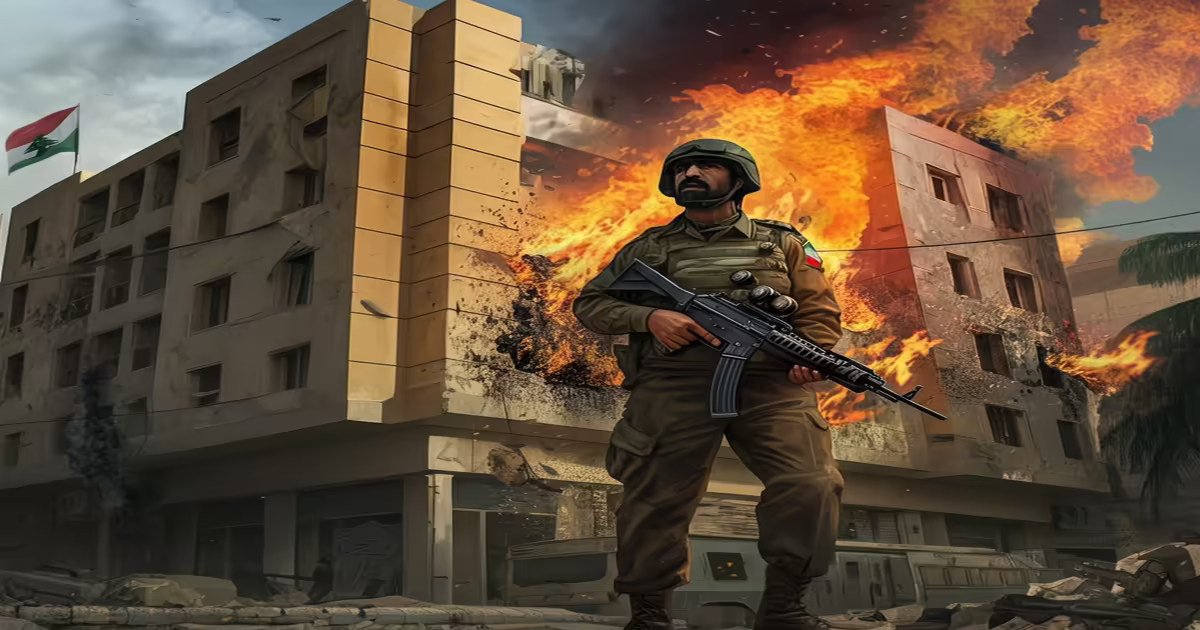 Main image to the post Lebanese Army Retreats Amidst Israeli Refusal, Tel Aviv Building Ablaze
