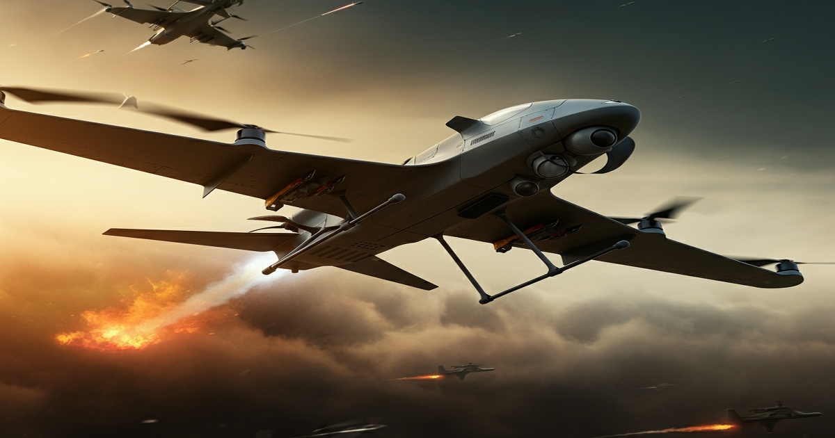 Main image to the post Drone Swarms, Unmanned Aircraft, and the Changing Landscape of Battlefields