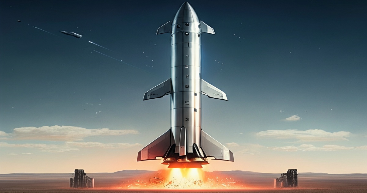 Main image to the post Starship Suffers Explosion in Texas, Adding to SpaceX's Mars Rocket Program Challenges