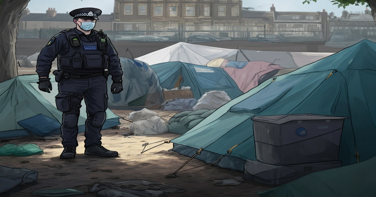 Main image to the post Police Conduct Welfare Checks at Illegal London Encampment Amidst Eviction Order