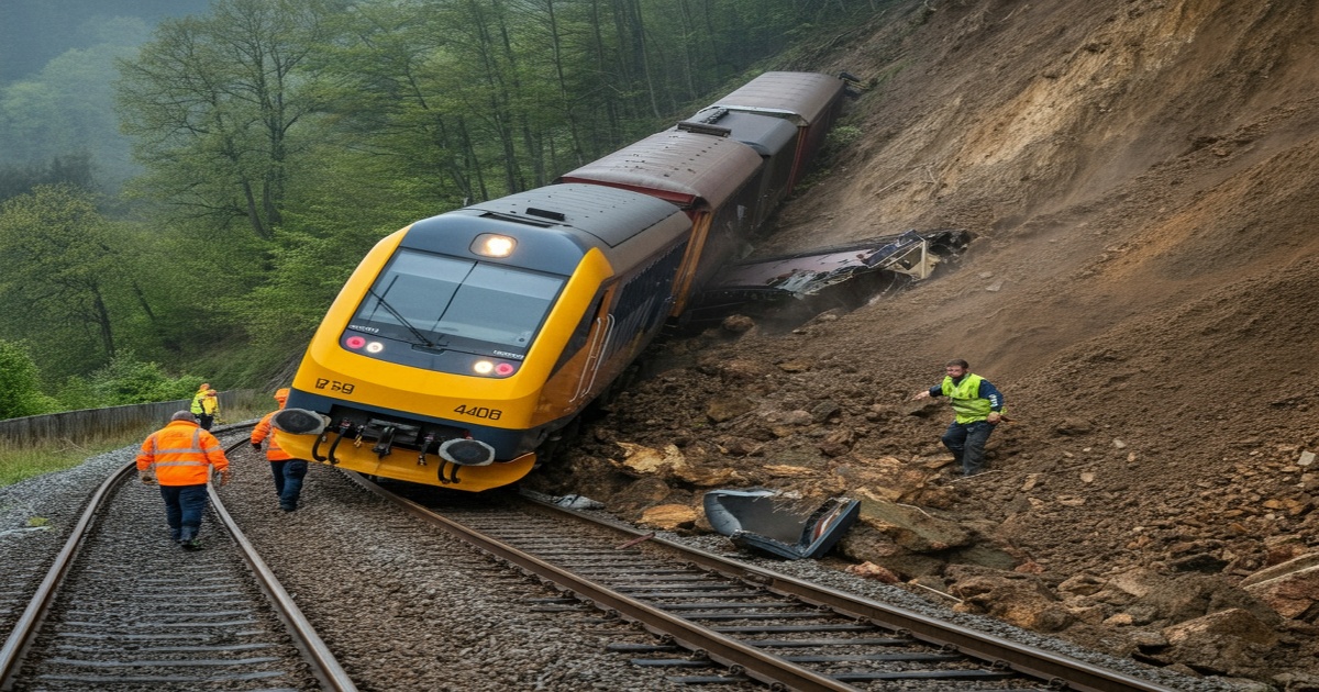 Main image to the post Landslide Triggers Train Derailment in Southwestern Germany, Resulting in Fatalities and Injuries