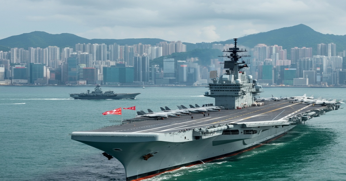 Main image to the post PLA Navy's Shandong Aircraft Carrier Marks Historic Visit to Hong Kong
