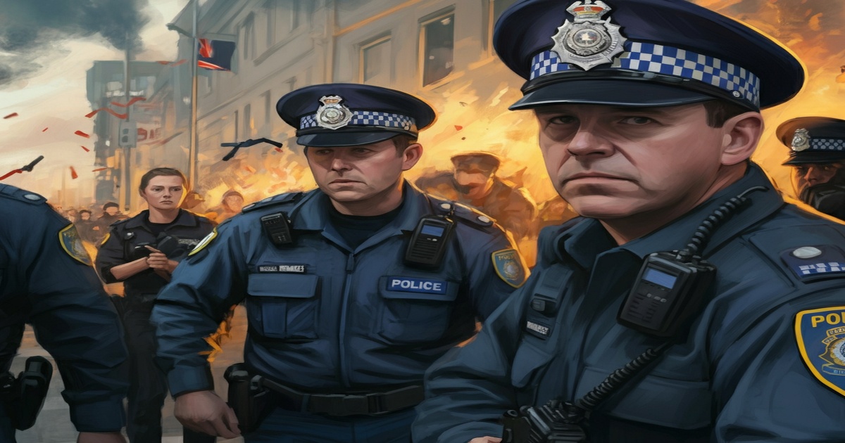 Main image to the post Police Vow to Identify Protesters After Violence Erupts Outside Asylum Seeker Hotel in Epping