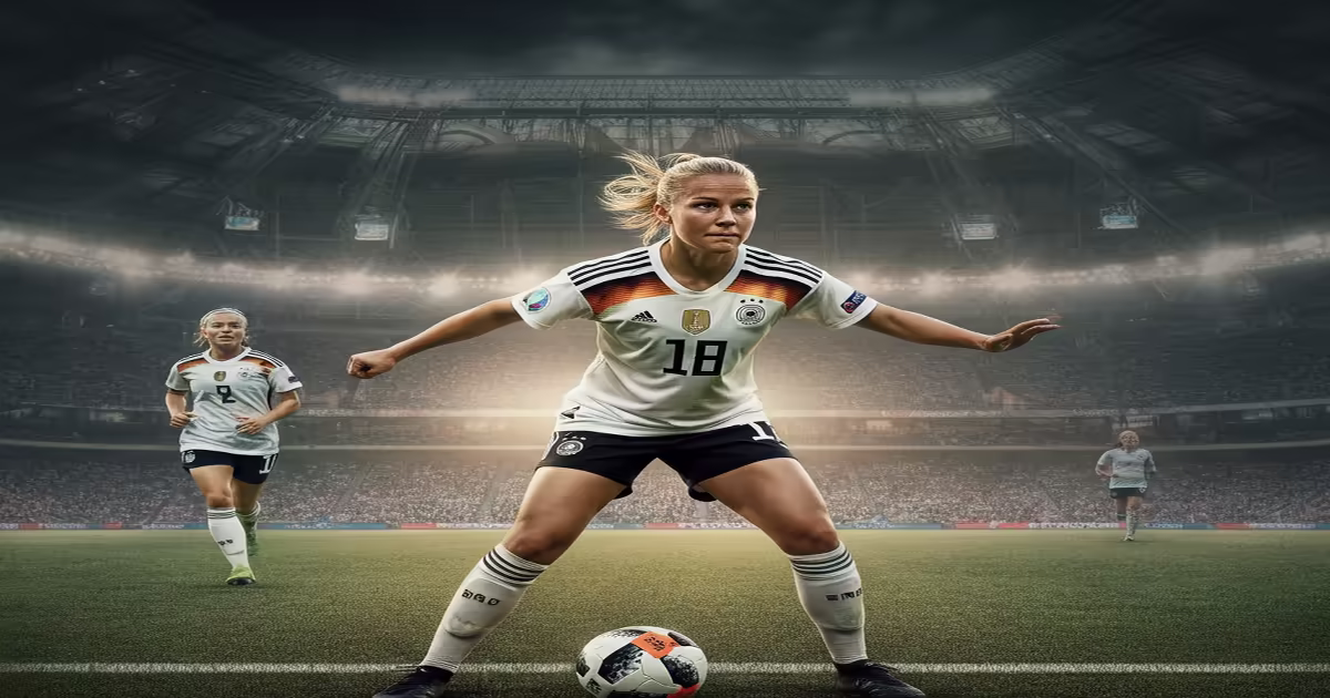 Main image to the post "Germany's Ann-Katrin Berger Propels Team to Victory Against France in Euro Quarter-Final"
