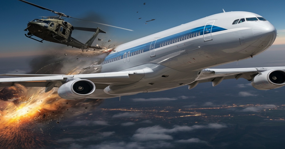 Main image to the post Tragic Collision Between American Airlines Jet and US Army Helicopter Claims Multiple Lives
