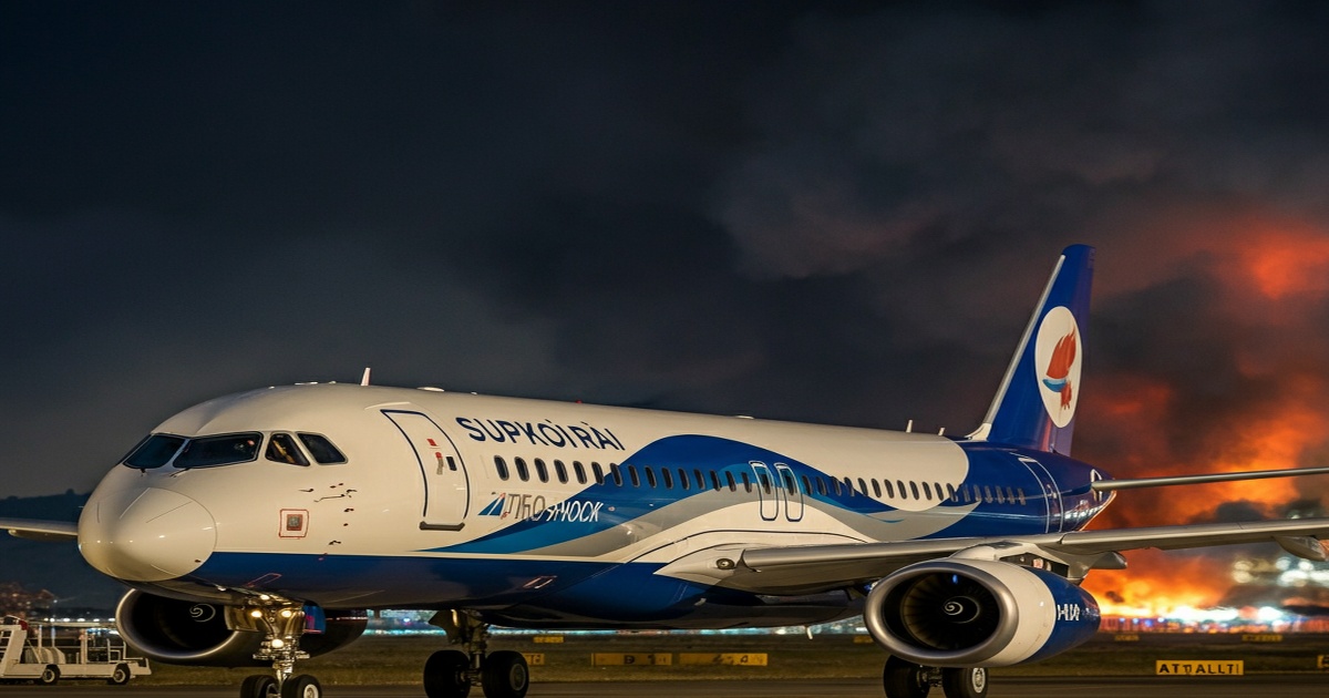Main image to the post Fire Breaks Out on Sukhoi Superjet 100 at Antalya Airport