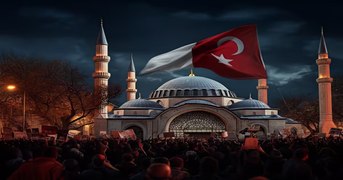 Istanbul Protests and Supermoon Shine Amidst Gaza Crisis