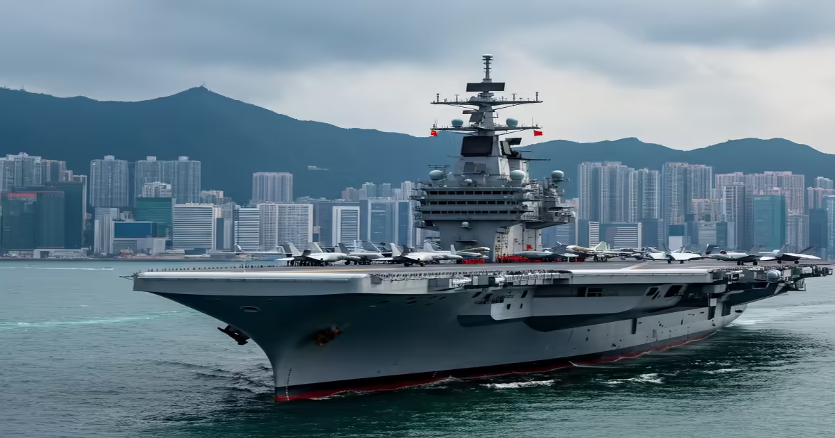 Main image to the post Public Tours of Aircraft Carrier CNS Shandong and Escorts in Hong Kong