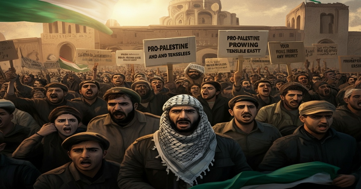 Main image to the post Pro-Palestine Protests and Growing Tensions in the Middle East